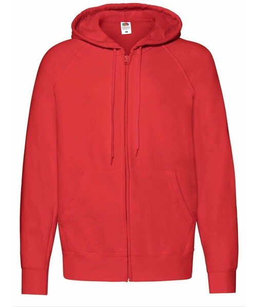 Толстовка мужская на молнии Lightweight hooded jacket цвет красный 10