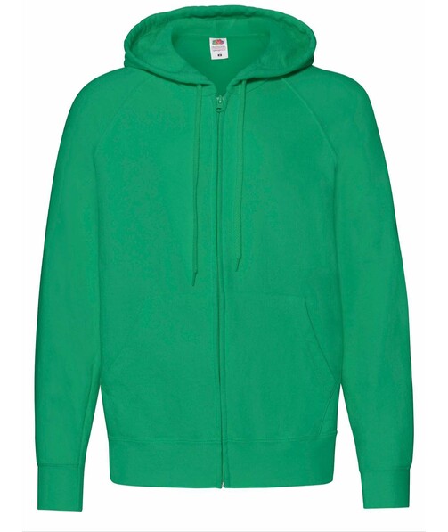 Толстовка мужская на молнии Lightweight hooded jacket цвет ярко-зеленый 19