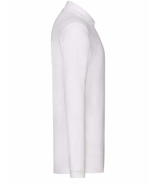 Мужское поло с длинным рукавом Premium L/S цвет белый 3