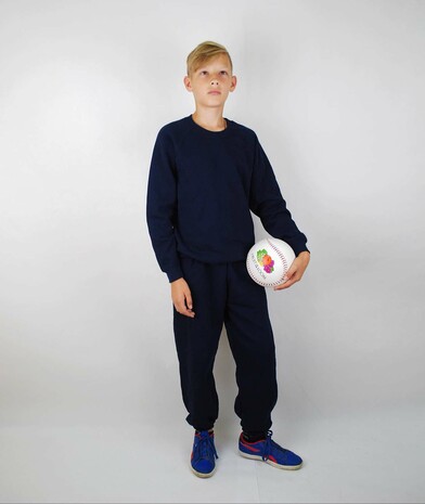 Детский костюм толстовка и штаны Classic raglan tracksuit цвет глубокий темно-синий 9