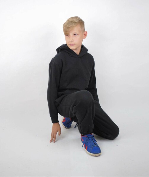 Детский спортивный костюм Premium hooded tracksuit цвет черный 3