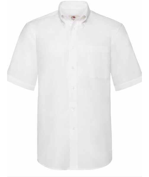 Рубашка мужская с коротким рукавом Oxford цвет белый 2