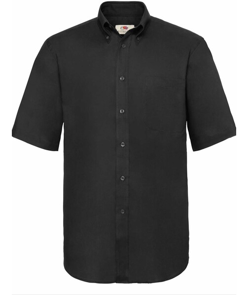 Рубашка мужская с коротким рукавом Oxford цвет черный 8