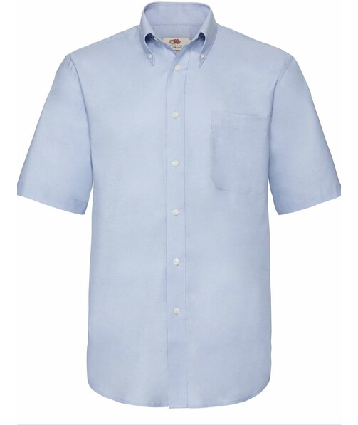 Рубашка мужская с коротким рукавом Oxford цвет светло голубой 14