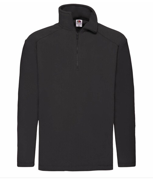 Флиска мужская с воротником на замке Half zip fleece цвет черный 2