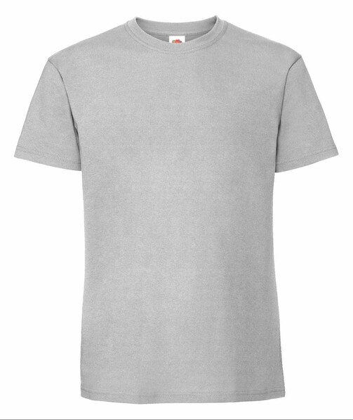 Мужская футболка плотная Iconic 195 Ringspun Premium T цвет металлик 1