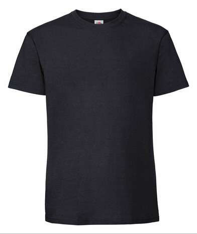 Мужская футболка плотная Iconic 195 Ringspun Premium T цвет черный 28