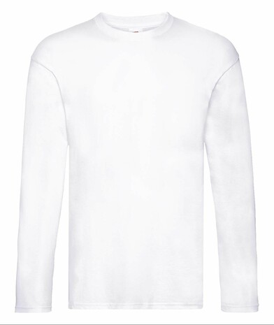 Мужская футболка с длинным рукавом облегченная L/S Original цвет белый 28
