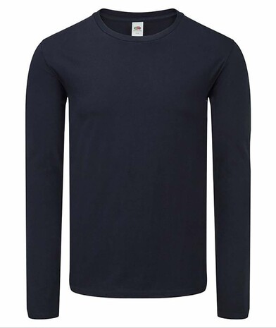 Чоловічі футболки з довгим рукавом L/S Iconic колір глибокий темно-синій 7