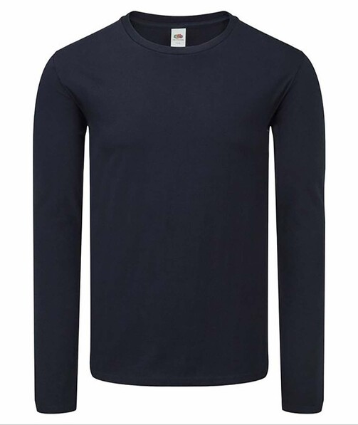 Мужская футболка с длинным рукавом L/S Iconic цвет глубокий темно-синий 7