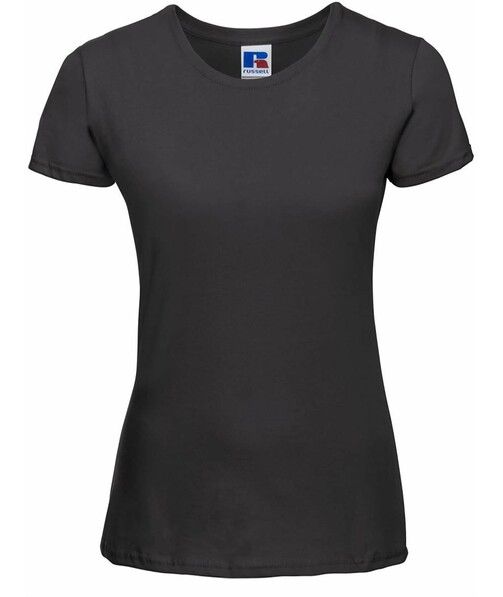 Жіноча футболка Premium Slim Fit колір чорний 4